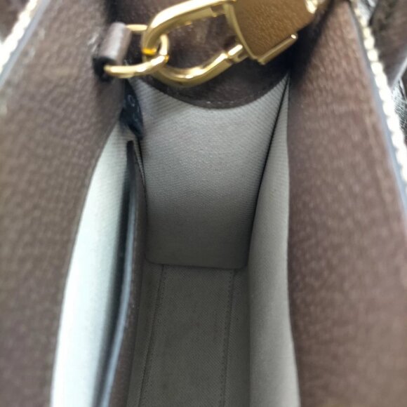 Gucci Hand Bag Brown Leather and Canvas 1194-040725 - Picture 10 of 13